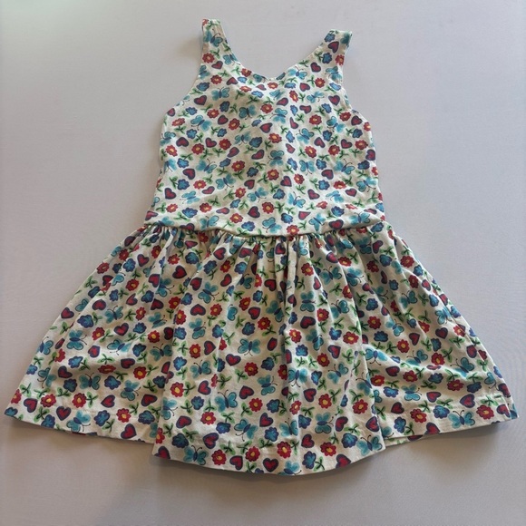VINTAGE 90s Y2K Basic Editions Floral‎ Little Girls Sleeveless Dress Size 4/5 - Picture 3 of 7